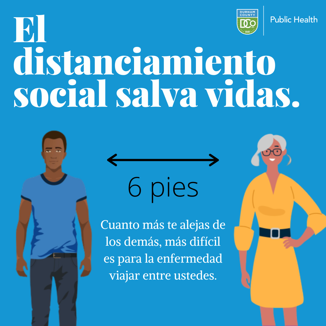 social distancing saves lives spanish